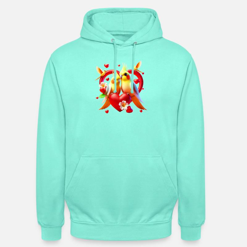 Cœur de nymphe (03) - Sweat-shirt à capuche unisexe - menthe