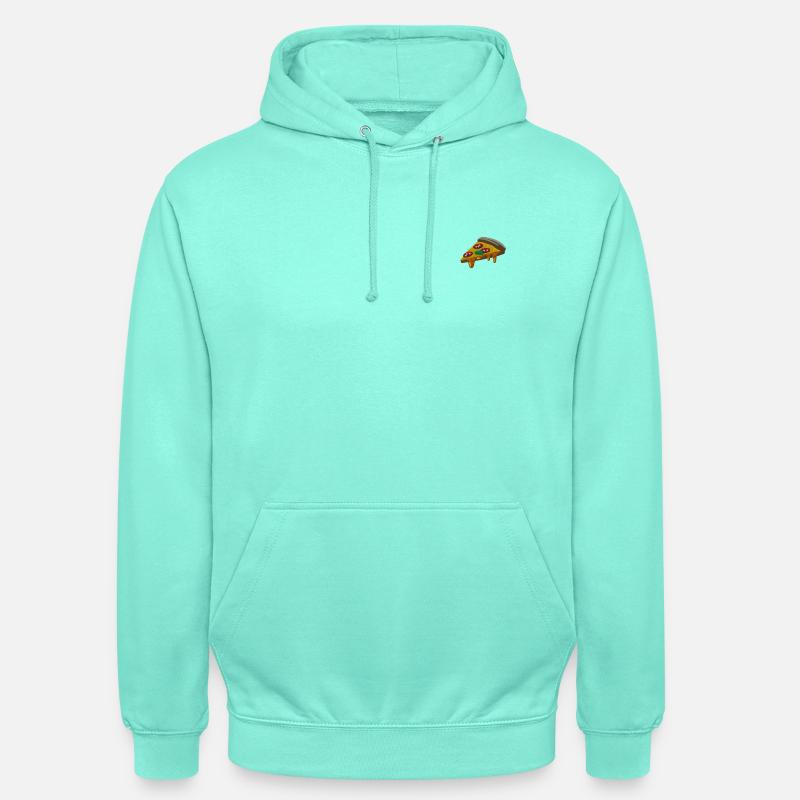 Pizza - Felpa con cappuccio unisex - menta