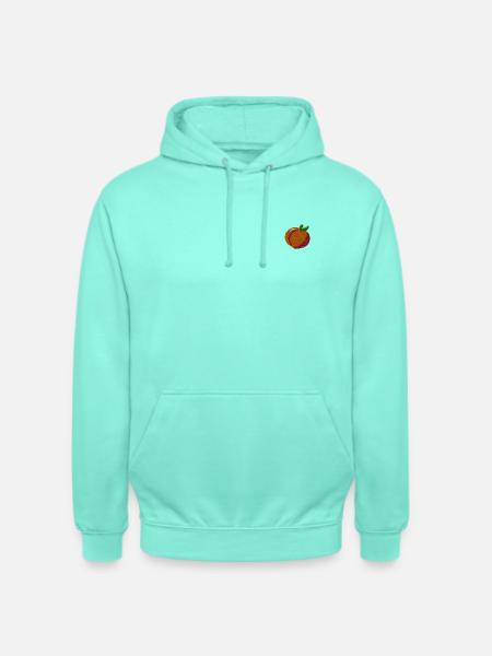 Brodé pêche - Sweat-shirt à capuche unisexe - menthe