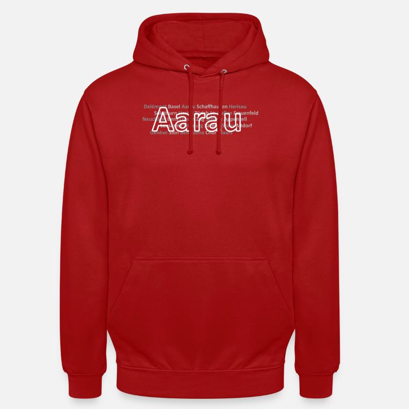 Schweizer Städte Aarau - Unisex Hoodie - Rot