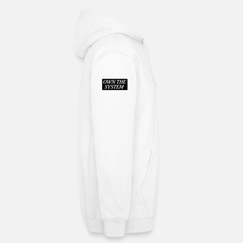 Posséder le système - Das eigene System - Sweat-shirt à capuche unisexe - blanc