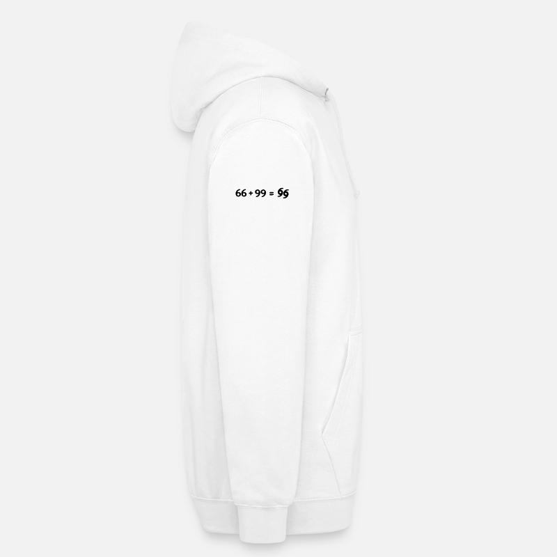 66 + 99 noir Sweat-shirt à capuche unisexe