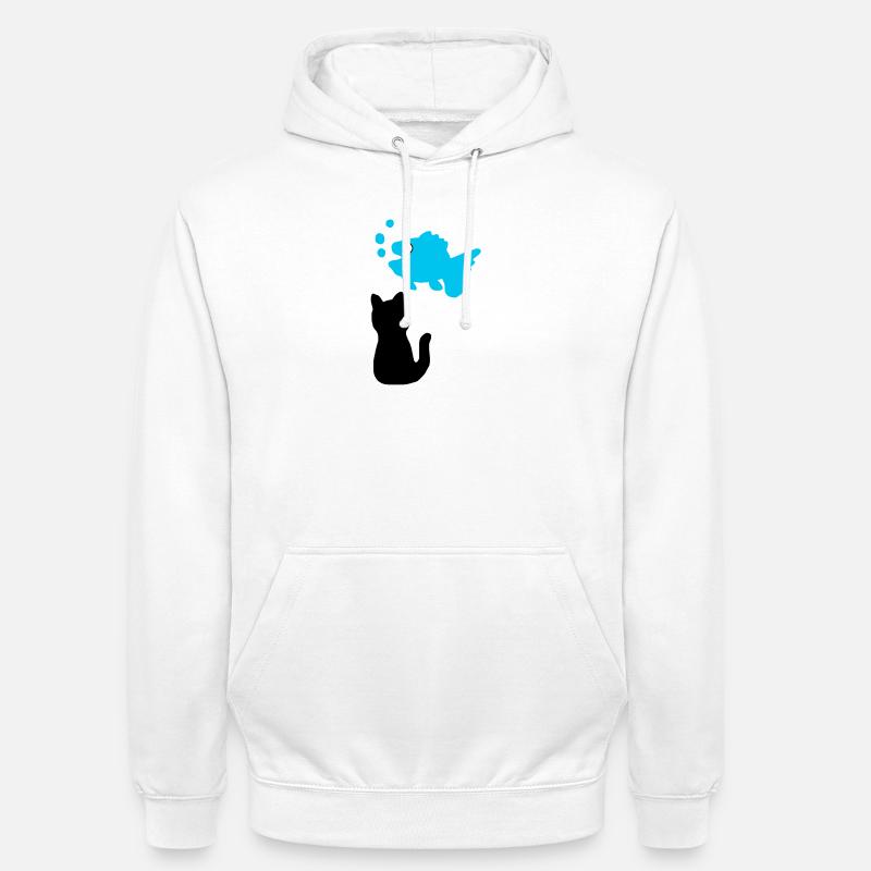 Fish Thoughts - Unisex Hoodie - white