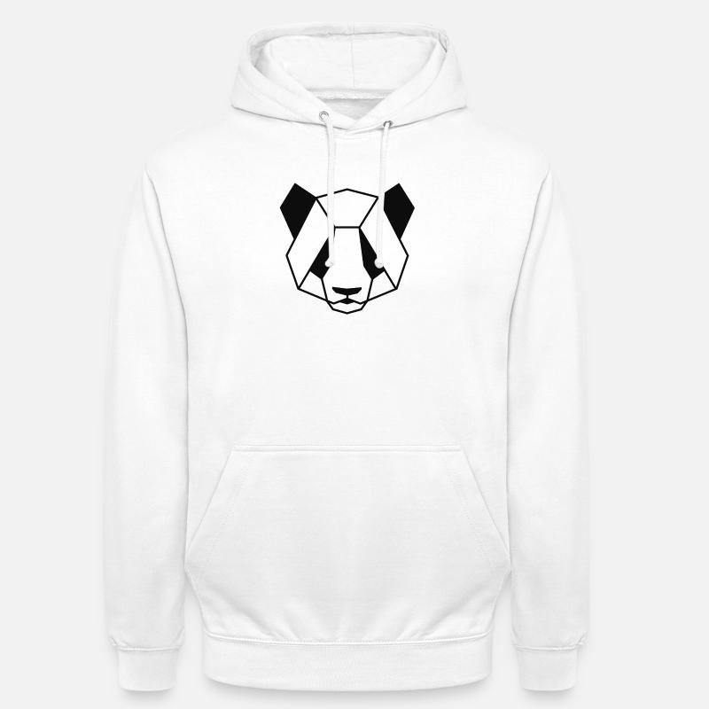 Panda - Sweat-shirt à capuche unisexe - blanc