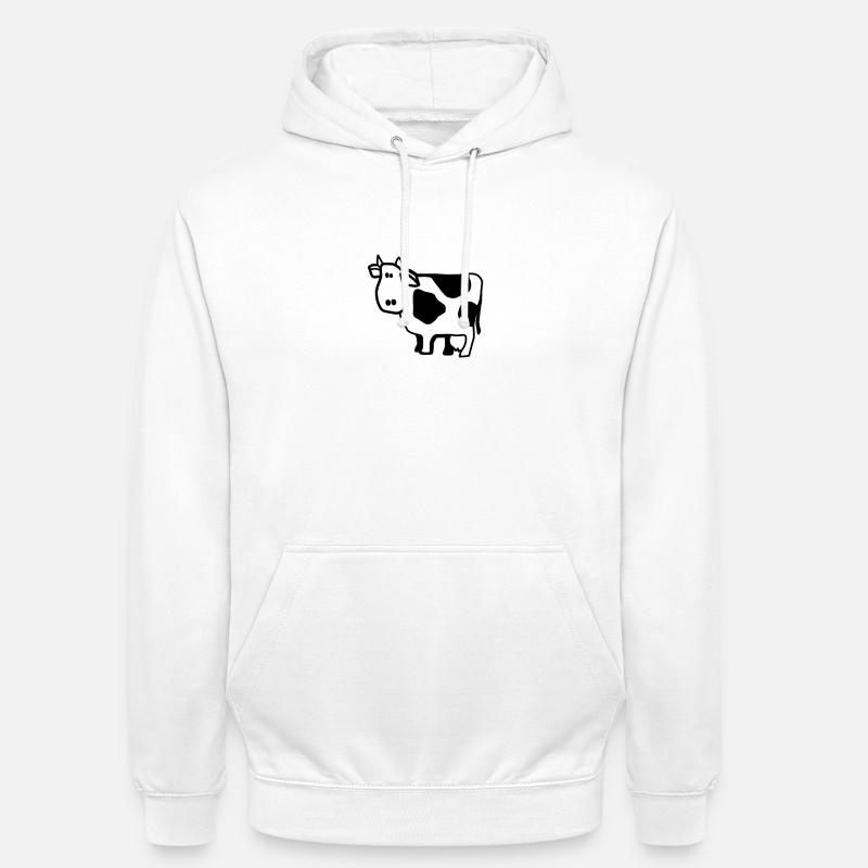 Kuh - Unisex Hoodie - Weiß
