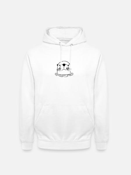 Biber Otter Waldbewohner Waldtier - Unisex Hoodie - Weiß
