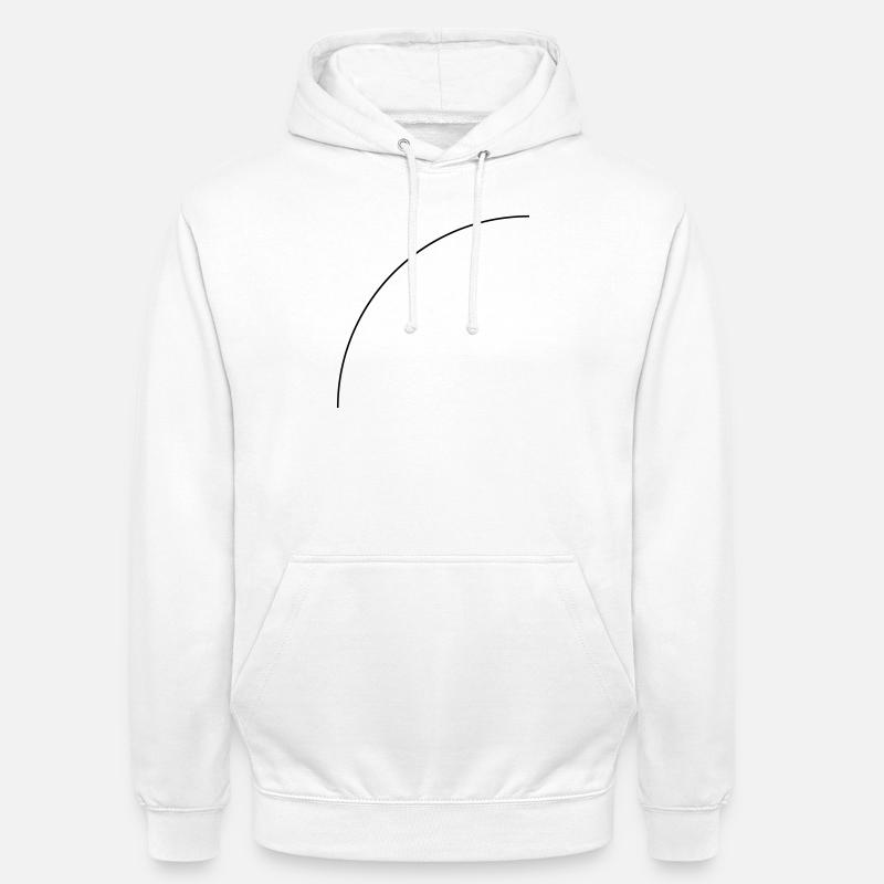 Viertelkreis - Unisex Hoodie - Weiß