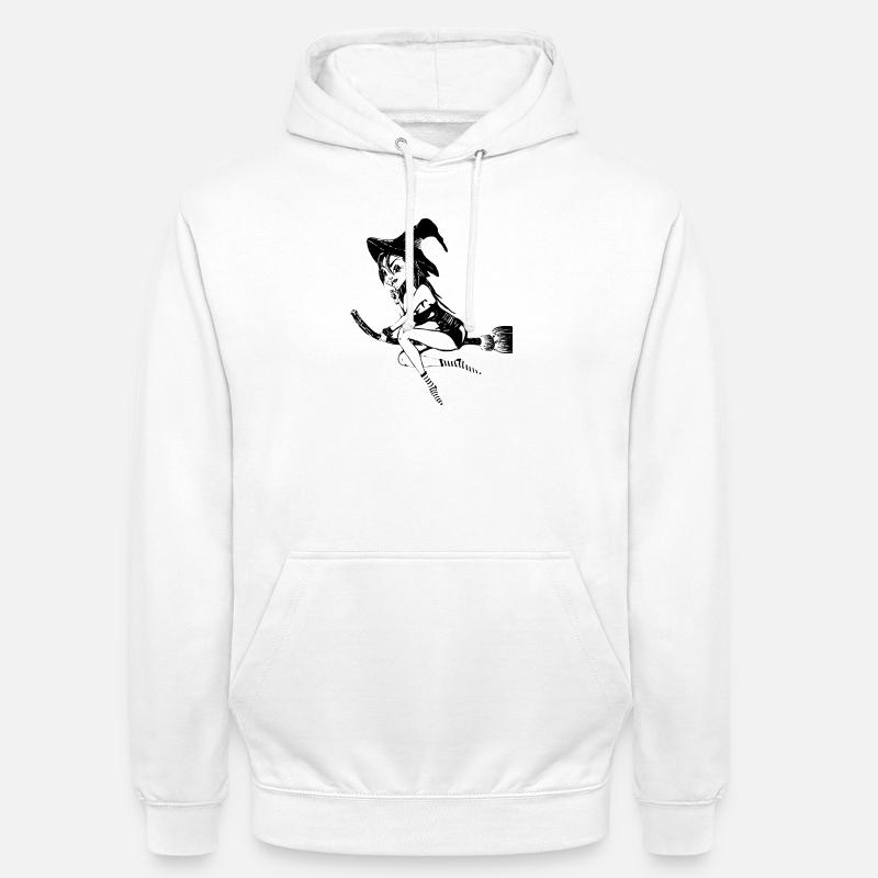witch1 - Sweat-shirt à capuche unisexe - blanc