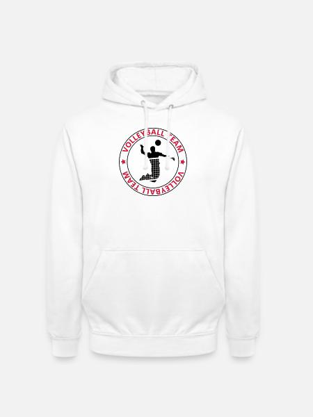 volleyball team - Unisex Hoodie - white