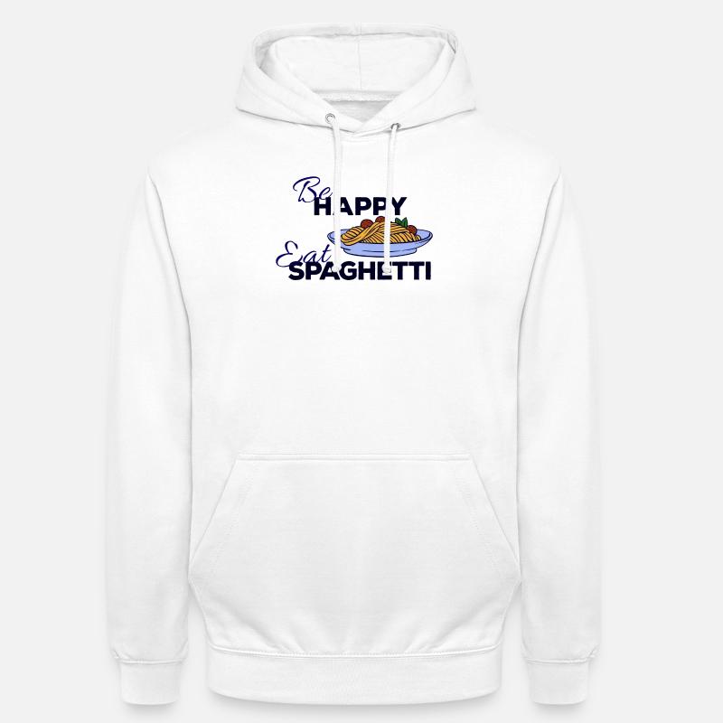Spaghetti Pasta Asciutta Italie nourriture dit - Sweat-shirt à capuche unisexe - blanc