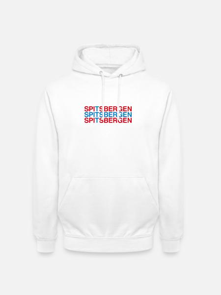 Spitsbergen Norwegian Flag - Norway - Unisex Hoodie - white