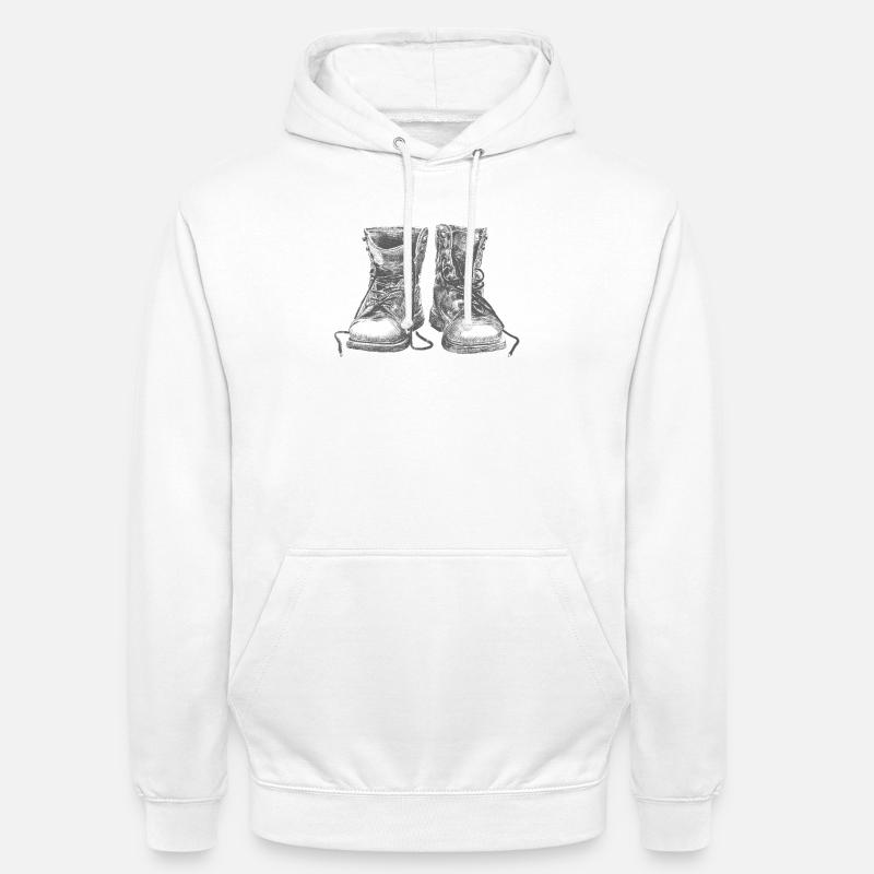 Boots - Sweat-shirt à capuche unisexe - blanc