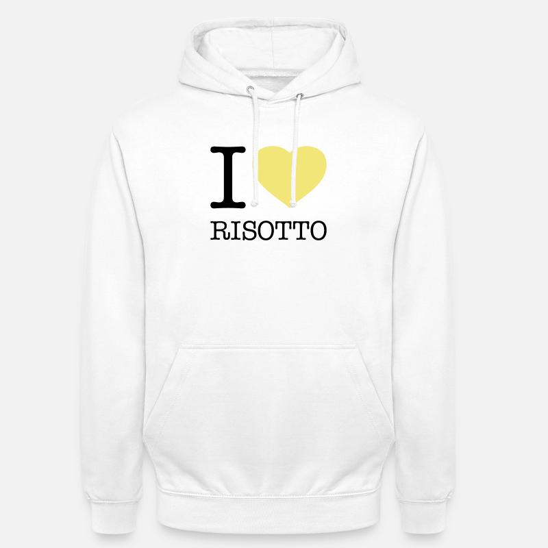J’ADORE LE RIZ RISOTTO - Sweat-shirt à capuche unisexe - blanc