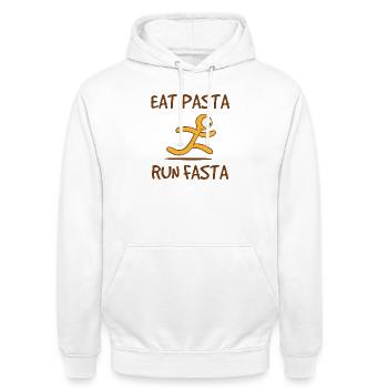 Spaghetti Pasta Asciutta Nudeln Lustig Sprüche - Unisex Hoodie - Weiß - Vorne - AI Model Male 185 dark (185cm) & AI Model Female 172 dark (172cm)