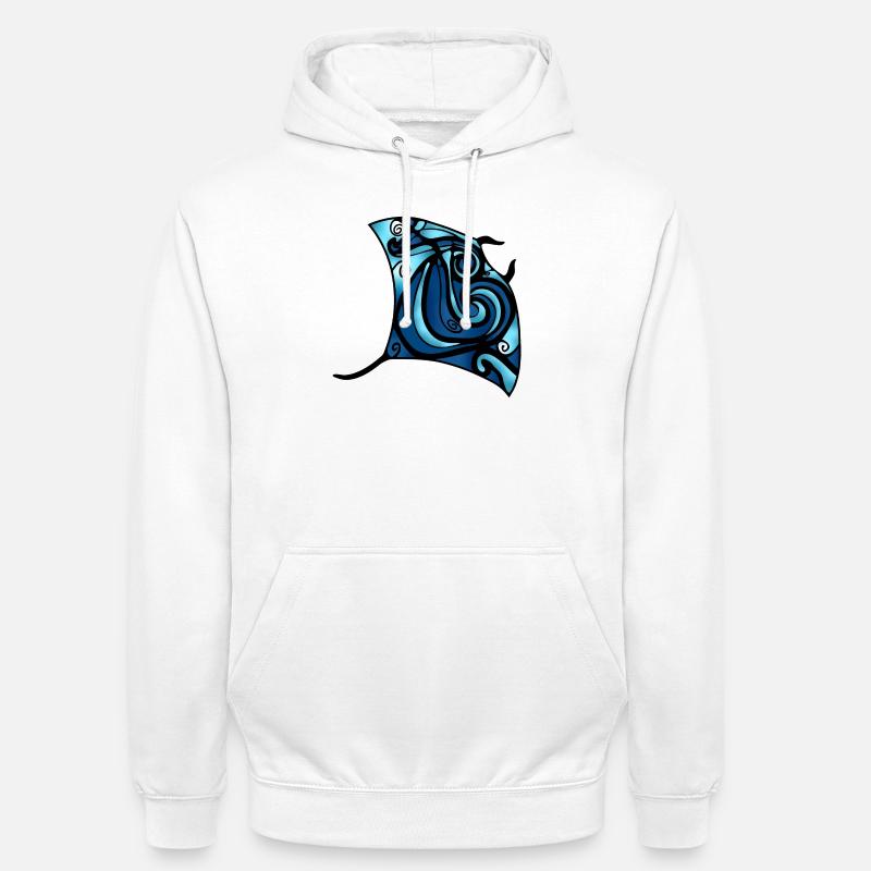 Colorful rays - Unisex Hoodie - white