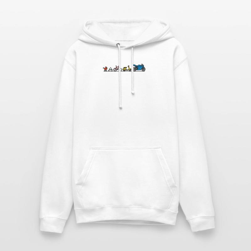 Motorcycle motorbikes evolution development bikers Unisex Hoodie