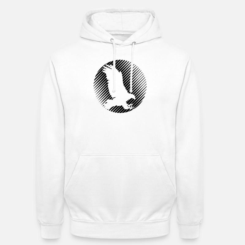 HAWK 0,1 - Sweat-shirt à capuche unisexe - blanc