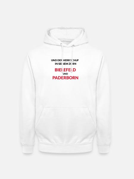 Bielefeld und Paderborn - Unisex Hoodie - Weiß