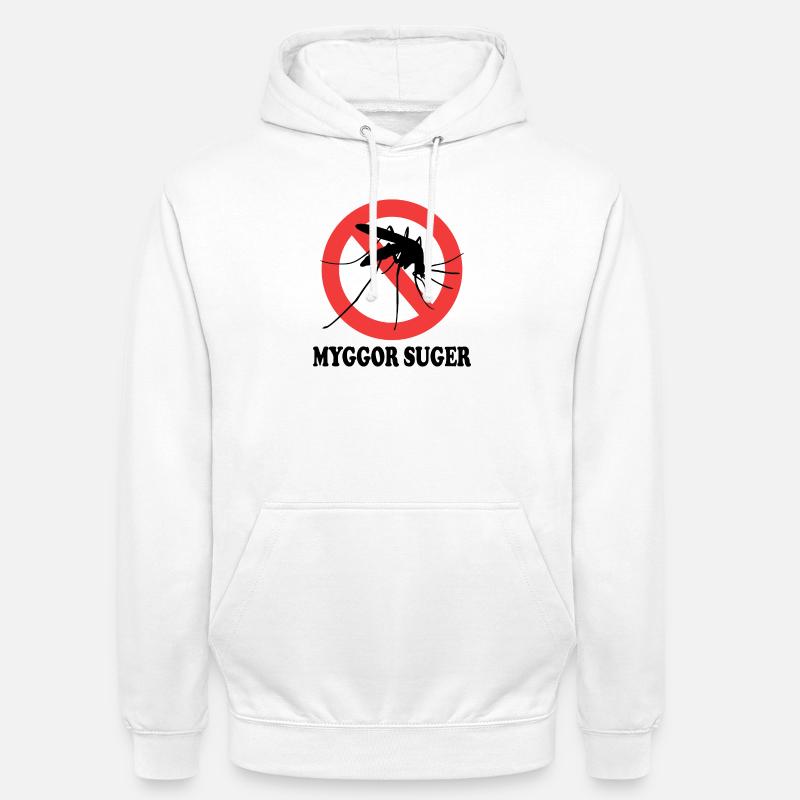 Les moustiques sucent - Sweat-shirt à capuche unisexe - blanc