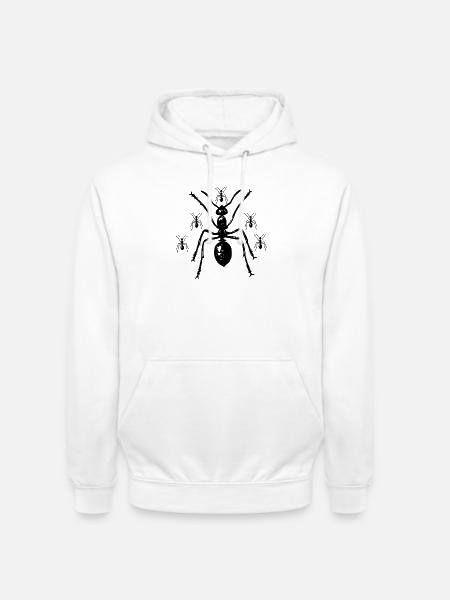 Mrówka Owad Środowisko zwierząt Natura - Bluza z kapturem typu unisex - biały