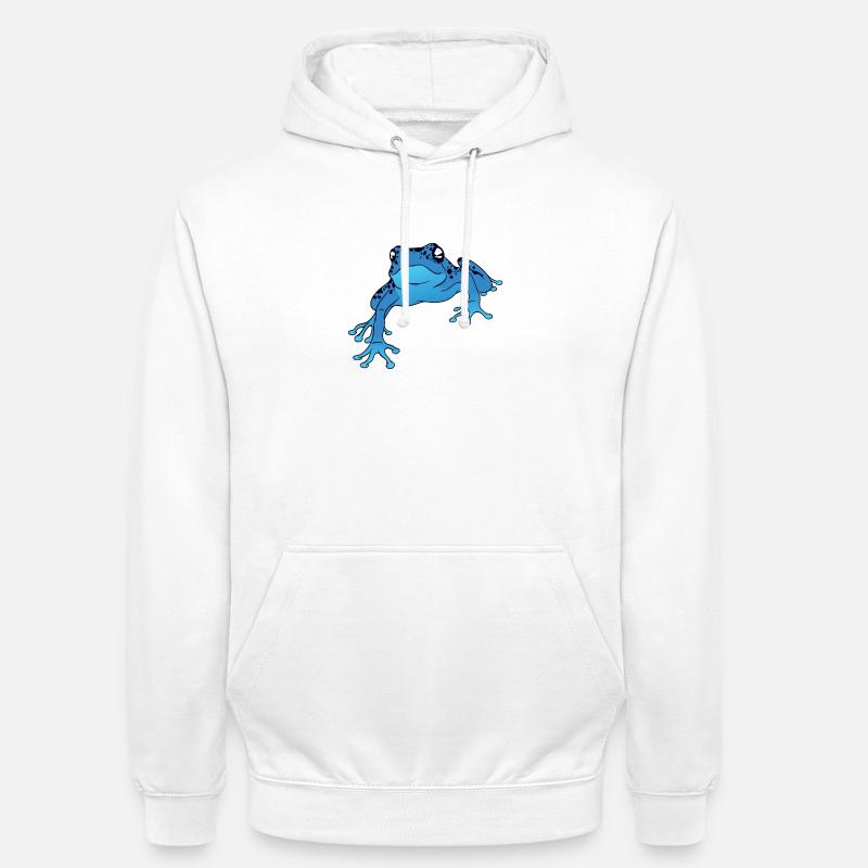 Pfeilgiftfrosch Design / Geschenk - Unisex Hoodie - Weiß