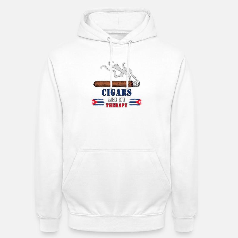 Zigarren Kuba Design / Geschenkidee - Unisex Hoodie - Weiß
