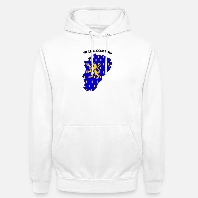 franc-comtois - Sweat-shirt à capuche unisexe - blanc
