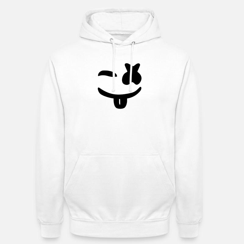 Marshmello - Sweat-shirt à capuche unisexe - blanc