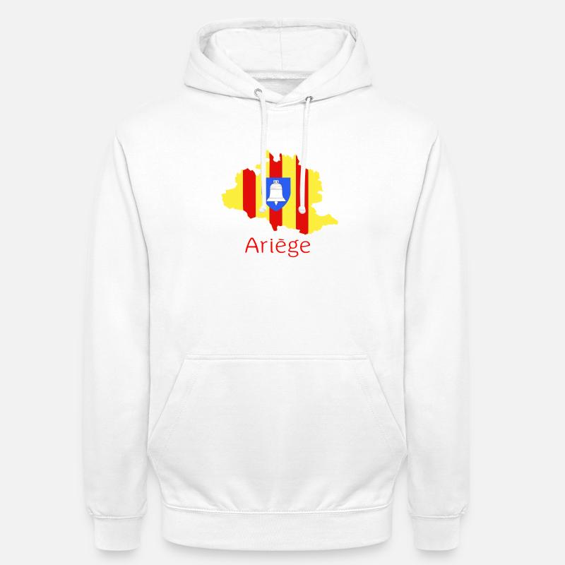 ariège - Sweat-shirt à capuche unisexe - blanc