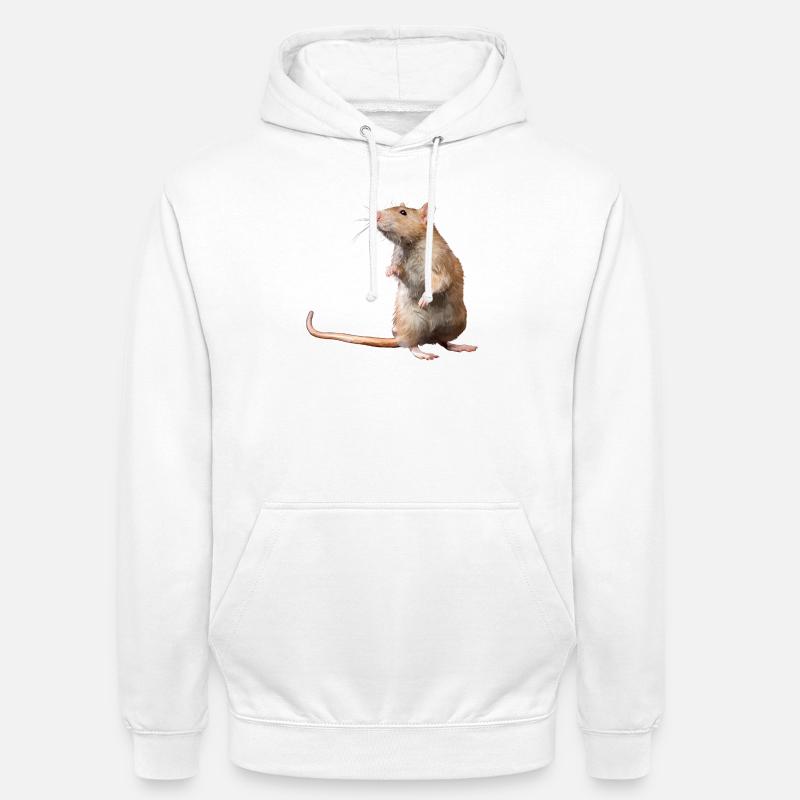 Maus - Unisex Hoodie - Weiß