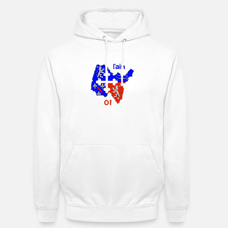 Ain - Sweat-shirt à capuche unisexe - blanc