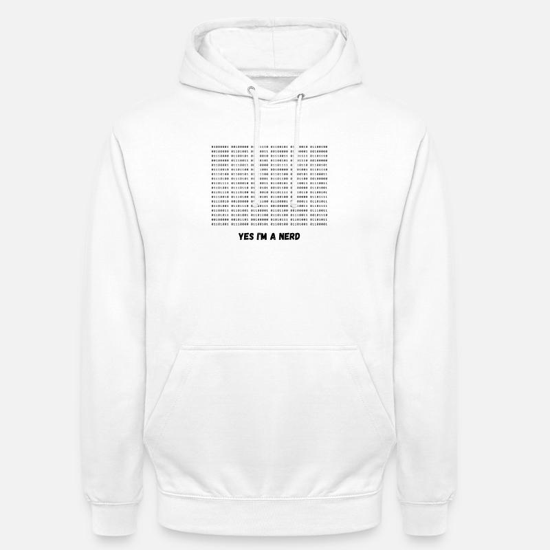 Je suis un nerd - Sweat-shirt à capuche unisexe - blanc