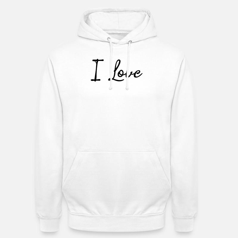 Liberté d’expression Paix Amour Déclaration Émotions - Sweat-shirt à capuche unisexe - blanc