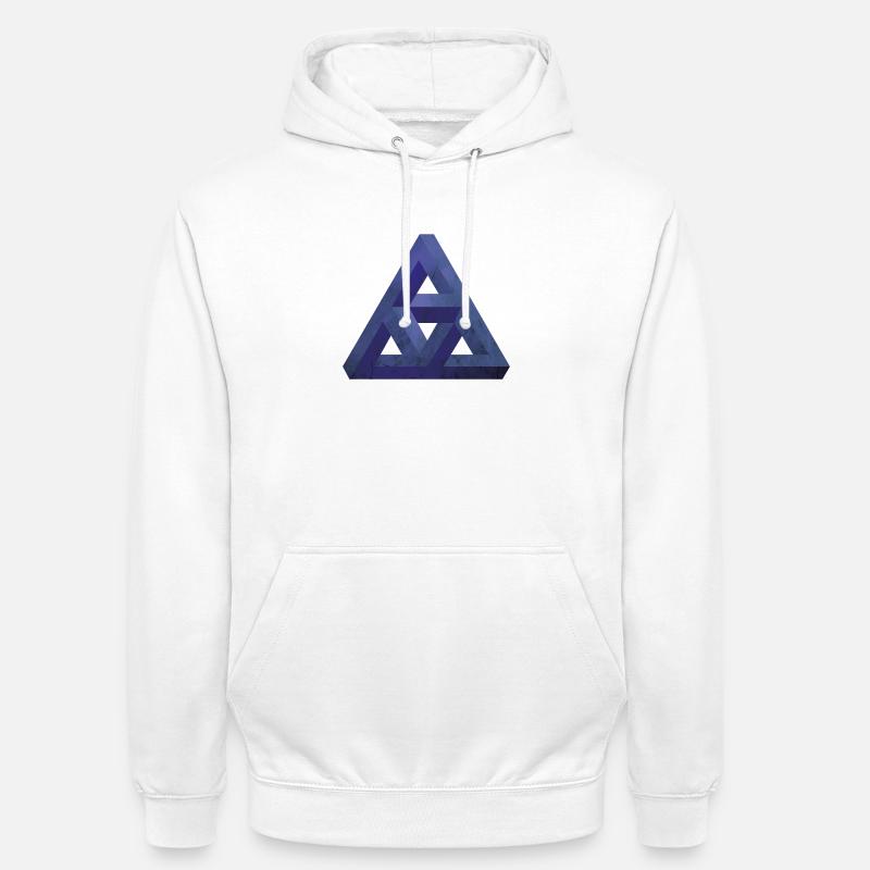 Illusion de prisme individuel - Sweat-shirt à capuche unisexe - blanc