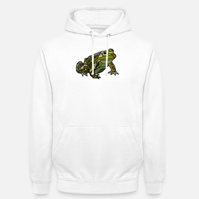 Grenouille - Sweat-shirt à capuche unisexe - blanc