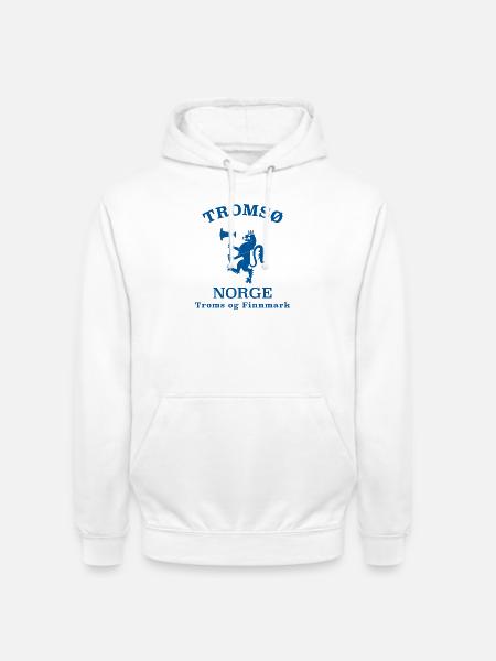 TROMSO Norwegen Norvège Norge - Sweat-shirt à capuche unisexe - blanc