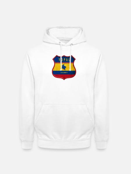 Yopal Columbia crest design - Unisex Hoodie - white