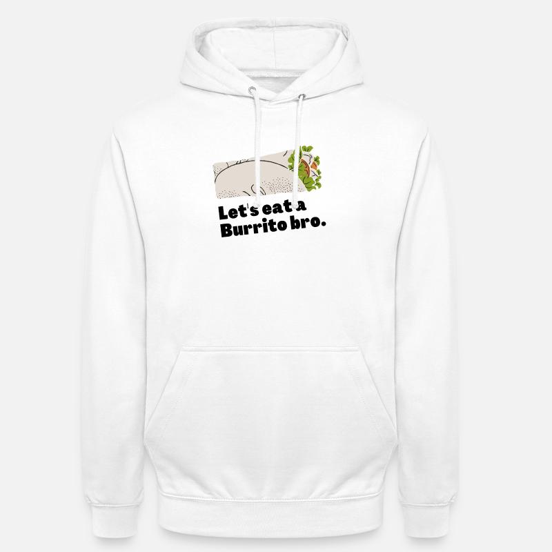 Chicken roll with vegetable leaf burrito - Unisex Hoodie - white