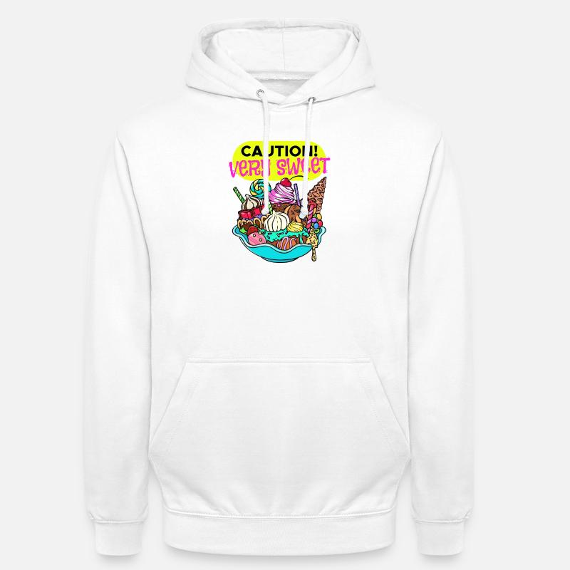 Cupcake Nachspeise Statement Naschen Süßigkeiten - Unisex Hoodie - Weiß