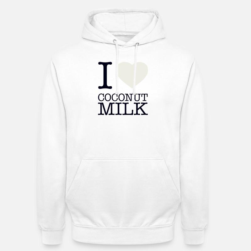 J’ADORE LE LAIT DE - Sweat-shirt à capuche unisexe - blanc