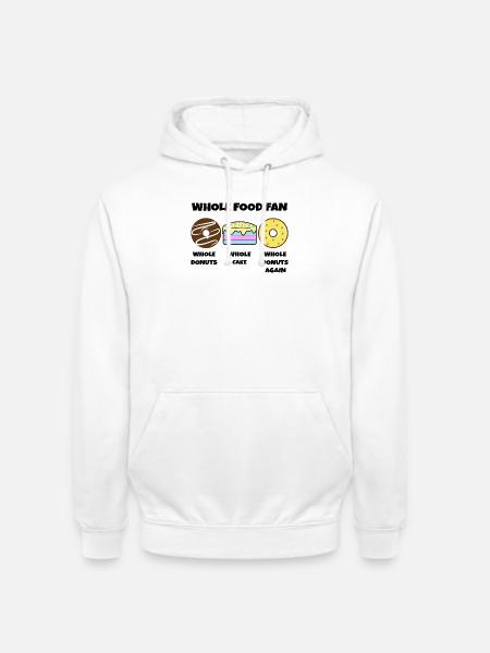 Donut Statement Sweets Cake Dessert - Unisex Hoodie - white