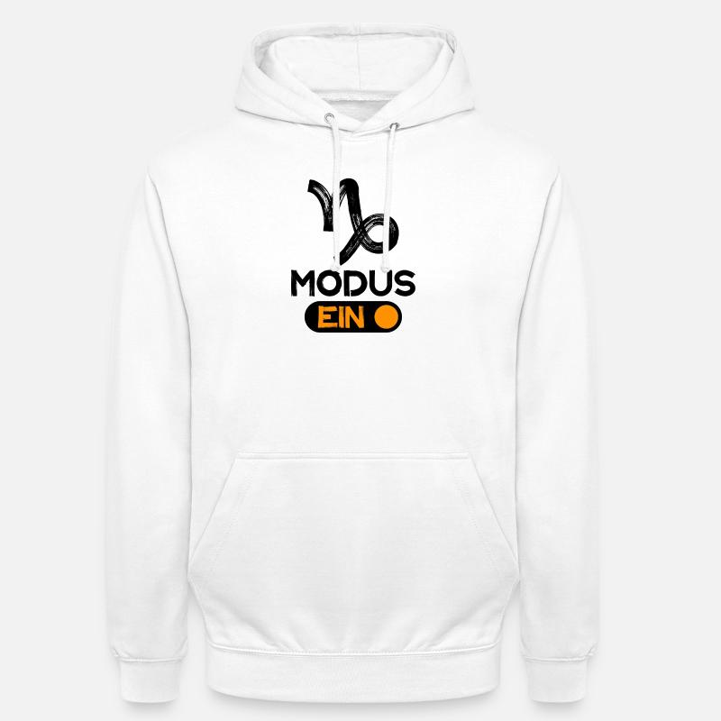 Tierkreis Statement Steinbock Astrologie Horoskop - Unisex Hoodie - Weiß