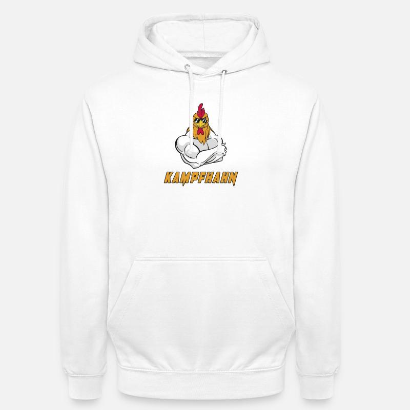 Conception de combat - Sweat-shirt à capuche unisexe - blanc