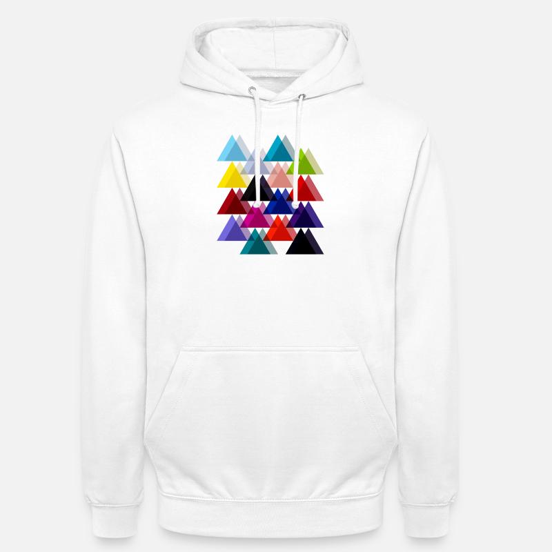 Doppelte Dreiecke - Unisex Hoodie - Weiß