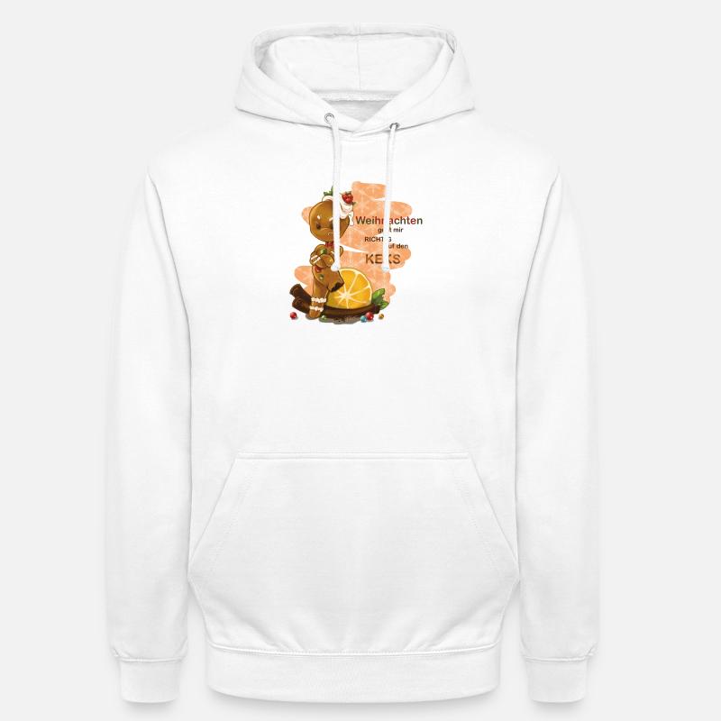Lebkuchenmann Weihnachten - Unisex Hoodie - Weiß