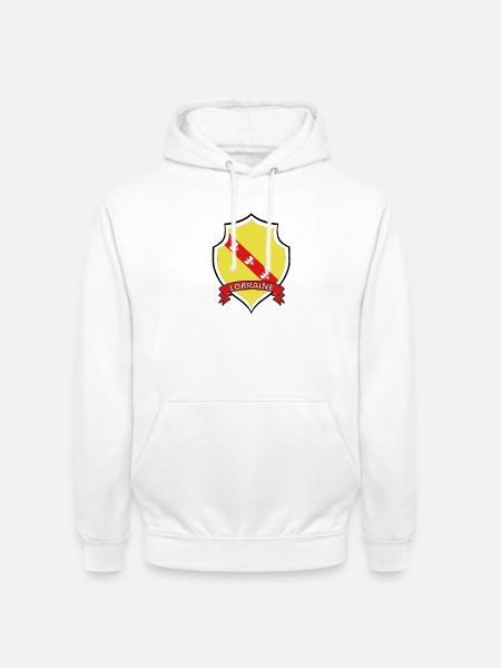 Lorraine - Sweat-shirt à capuche unisexe - blanc