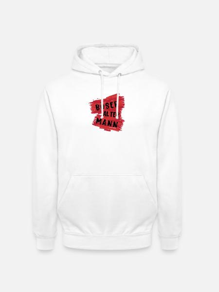 Böser Alter Mann - Unisex Hoodie - Weiß