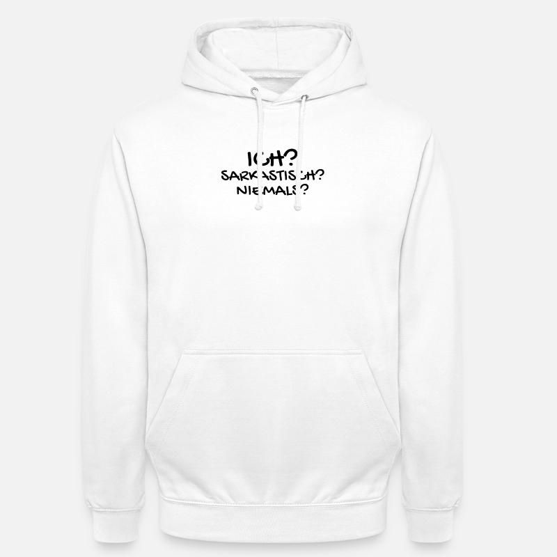 Sarkastisch Sarkasmus - Unisex Hoodie - Weiß