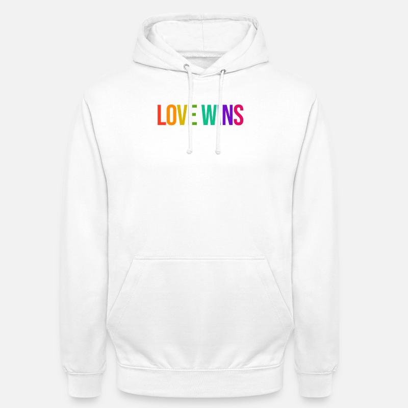 Déclaration d’égalité LGBT arc-en-ciel Fierté - Sweat-shirt à capuche unisexe - blanc