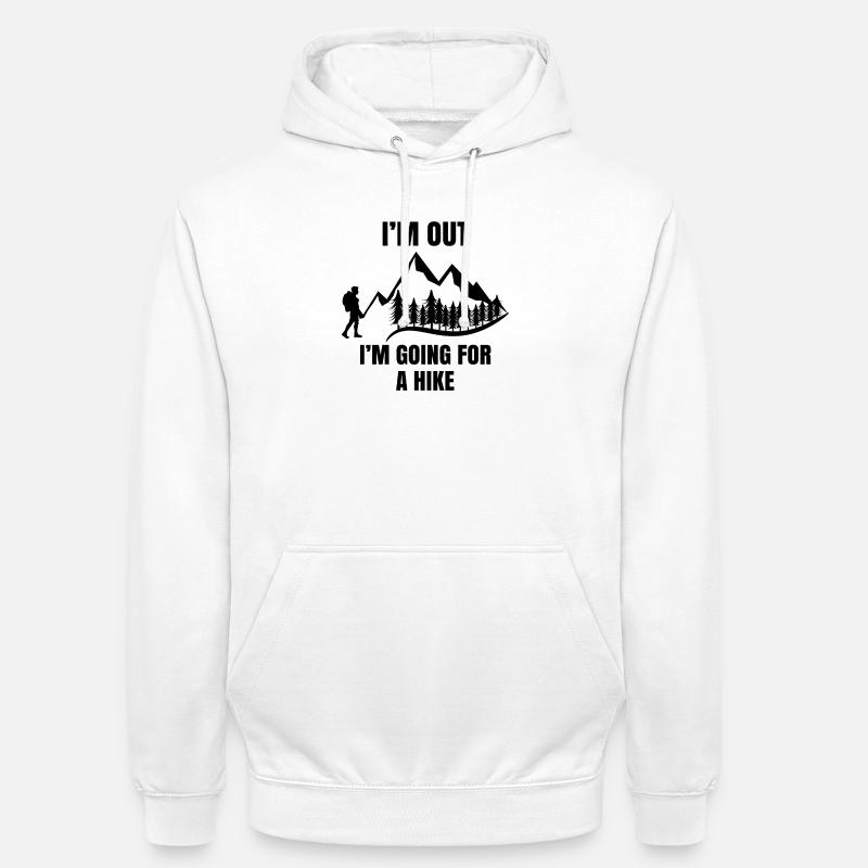 Klettern Wanderer Statement Wandern Berggipfel - Unisex Hoodie - Weiß